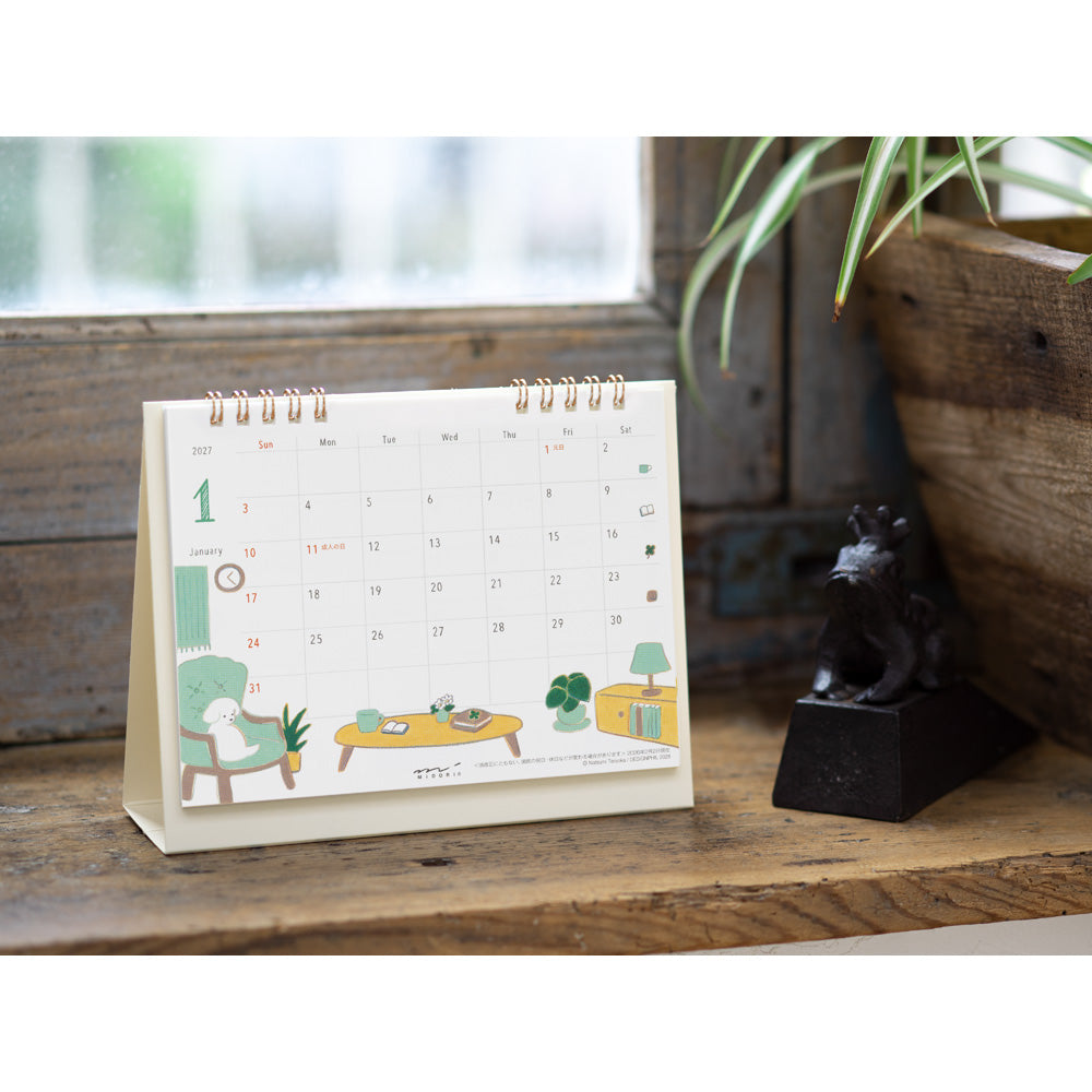 Midori Medium Calendar Ring Dog 2027