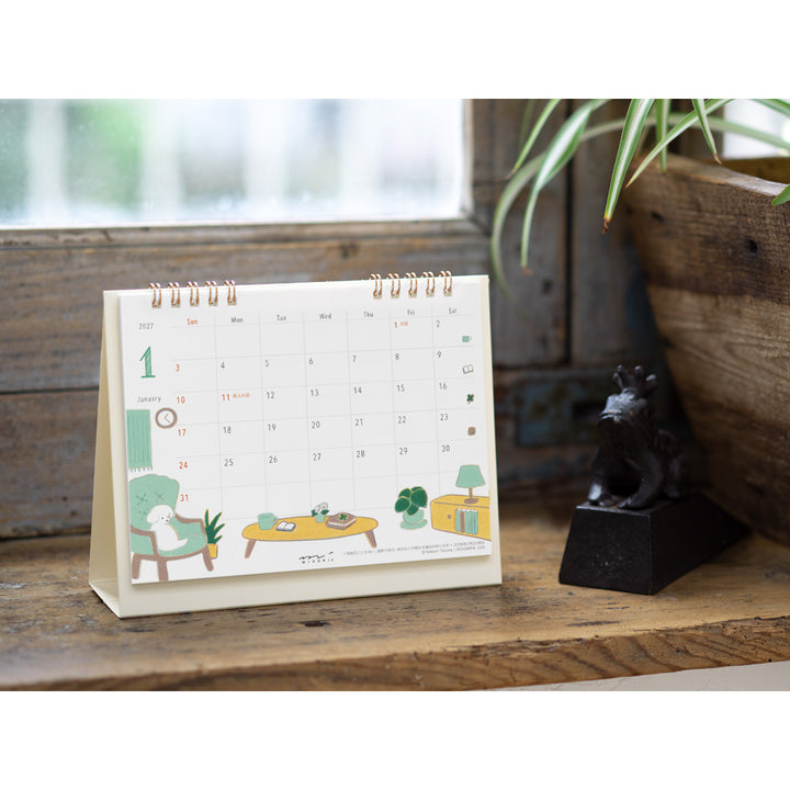 Midori Medium Calendar Ring Dog 2027