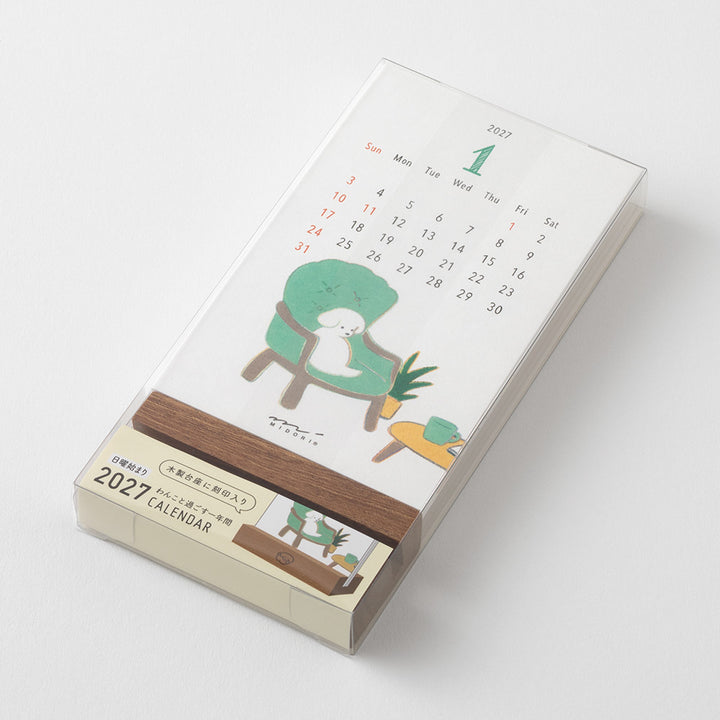 Midori Stand Calendar Dog 2027