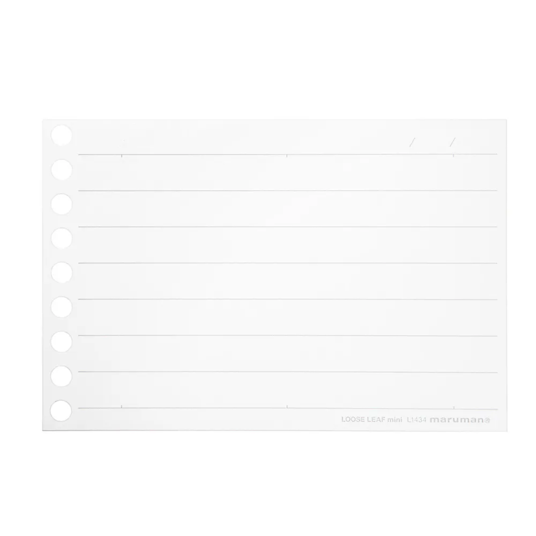 Maruman Mini size Loose Leaf 10mm Line — detail view