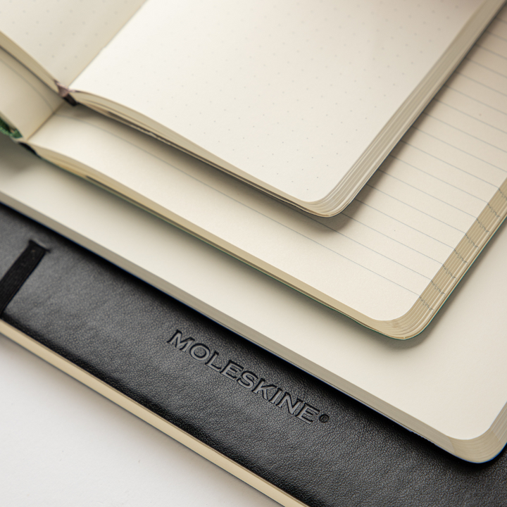Moleskine Softcover Classic Notebook in Dotted / Large / Black — Moleskine notebook — quality writing journal with premium paper, at Cityluxe Singapore stationery store