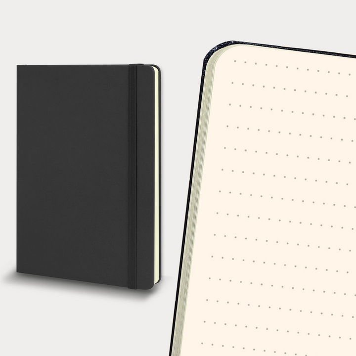 Moleskine Softcover Classic Notebook in Dotted / Large / Black — Moleskine notebook — quality writing journal with premium paper, at Cityluxe Singapore stationery store