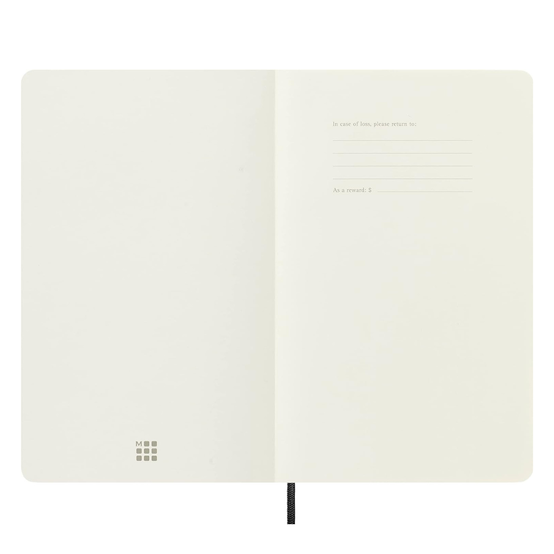 Moleskine Softcover Classic Notebook in Dotted / Large / Black — Moleskine notebook — quality writing journal with premium paper, at Cityluxe Singapore stationery store