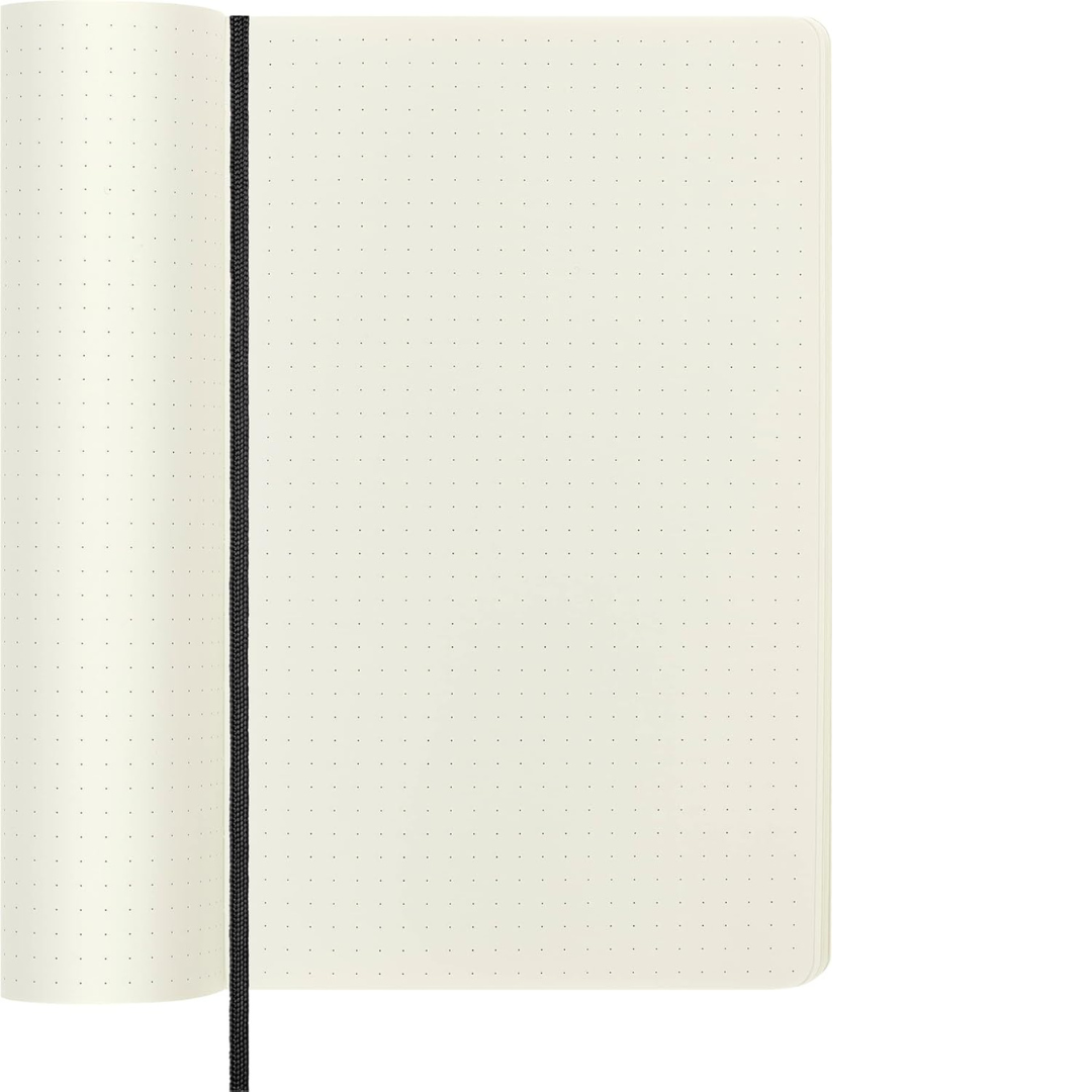 Moleskine Softcover Classic Notebook in Dotted / Large / Black — Moleskine notebook — quality writing journal with premium paper, at Cityluxe Singapore stationery store
