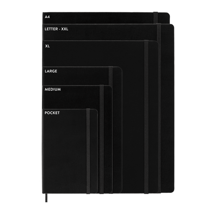 Moleskine Softcover Classic Notebook in Dotted / Large / Black — Moleskine notebook — quality writing journal with premium paper, at Cityluxe Singapore stationery store