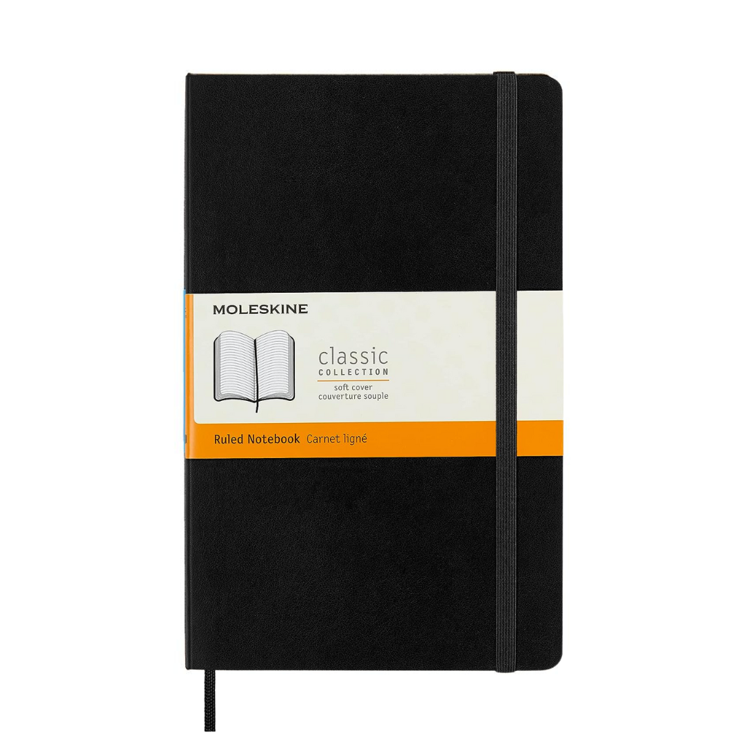 Moleskine Softcover Classic Notebook - Ruled / Large / Black
