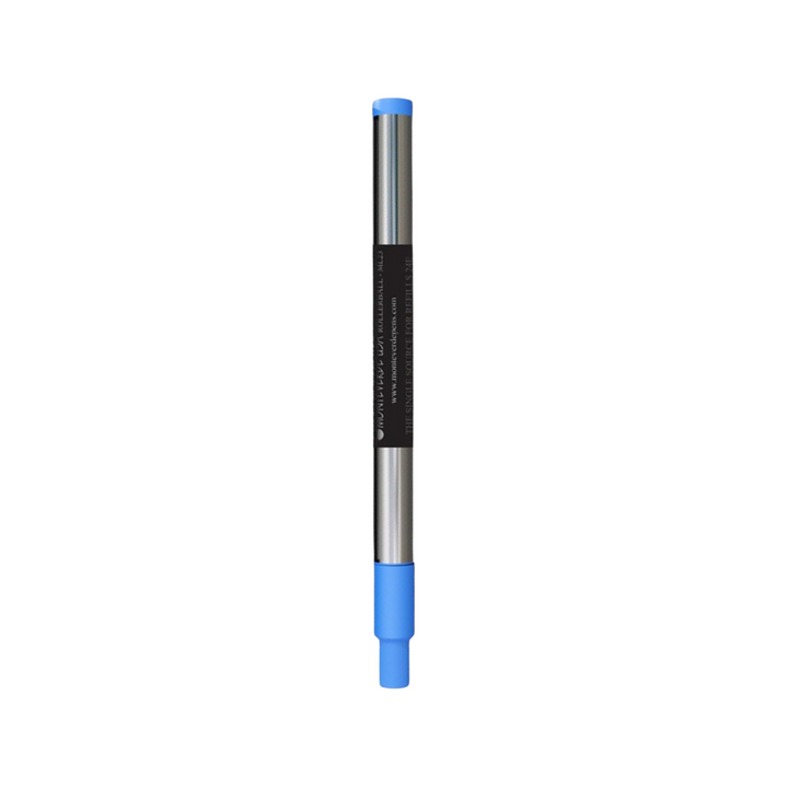 Monteverde Rollerball Pen Refill For Montblanc LeGrand 2 Pack Blister in Medium Point Blue Ink — Monteverde rollerball pen — fluid gel ink writing instrument, at Cityluxe Singapore