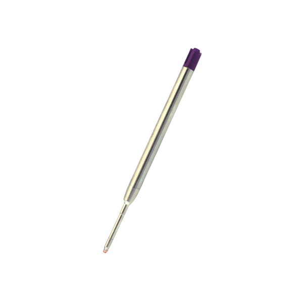 将图片加载到图库查看器，Monteverde Soft Roll Ballpoint Refill To Fit Parker Ballpoint Pen (Pack of 2) - Purple / Medium
