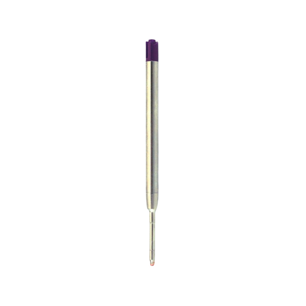 将图片加载到图库查看器，Monteverde Soft Roll Ballpoint Refill To Fit Parker Ballpoint Pen (Pack of 2) - Purple / Medium
