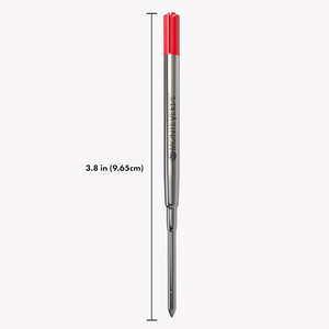 Monteverde Soft Roll Ballpoint Refill To Fit Parker Ballpoint Pen (Pack of 2) - Red / Medium