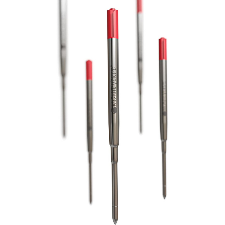 Monteverde Soft Roll Ballpoint Refill To Fit Parker Ballpoint Pen (Pack of 2) in Red / Medium — Monteverde ballpoint pen — reliable smooth-writing everyday pen, at Cityluxe Singapore