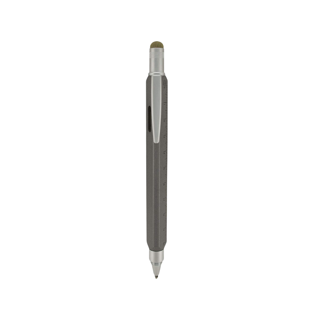 Monteverde Tool 60 Ballpoint Platinum Grey — Monteverde ballpoint pen — reliable smooth-writing everyday pen, at Cityluxe Singapore