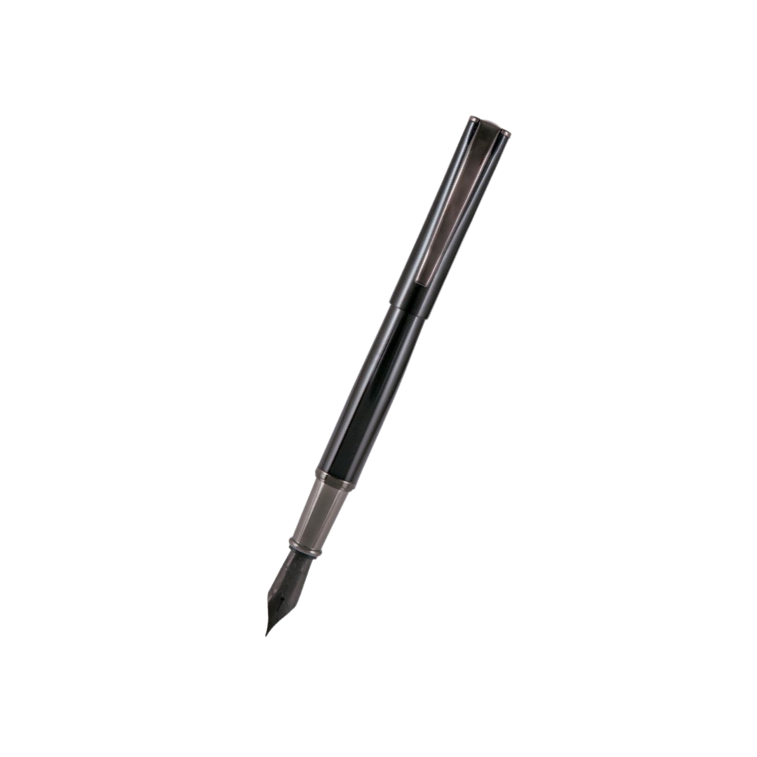 Monteverde Impressa Fountain Pen Black with Gunmetal Trim Fine