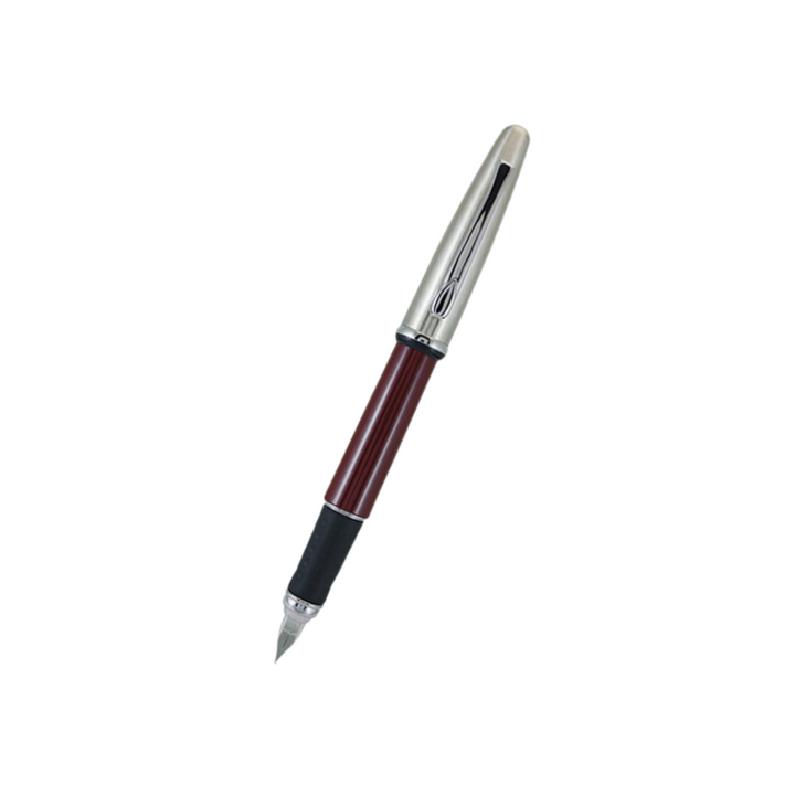Monteverde Icona Fountain Pen Burgundy — Monteverde fountain pen — precision nib writing instrument, at Cityluxe Singapore stationery store