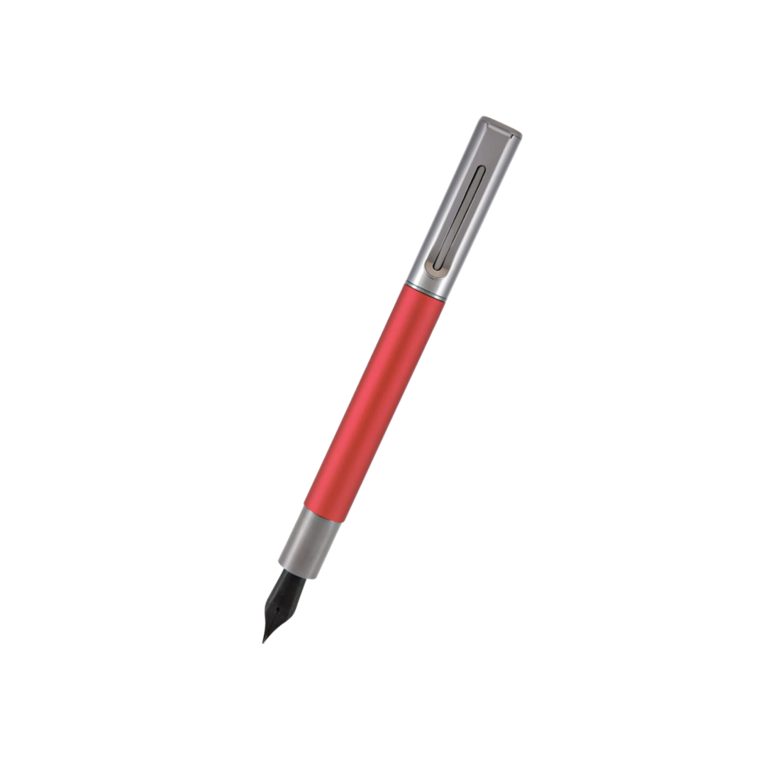 Monteverde Ritma Fountain Pen Red — Monteverde fountain pen — precision nib writing instrument, at Cityluxe Singapore stationery store