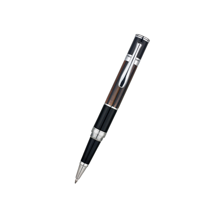 Monteverde Mini Jewelria Striped Rollerball Pen Brown — capped