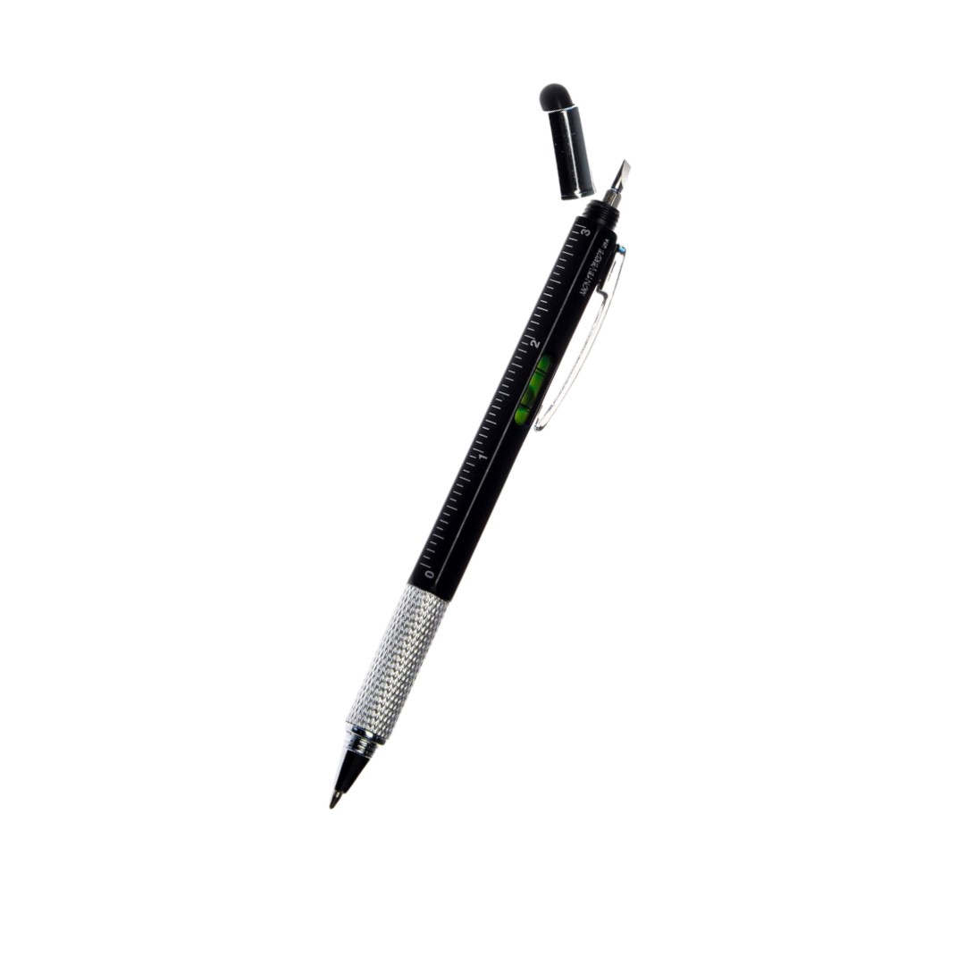 Monteverde S-115 7-in-1 Plastic Tool Ballpoint Pen with Stylus Black — Monteverde ballpoint pen — reliable smooth-writing everyday pen, at Cityluxe Singapore