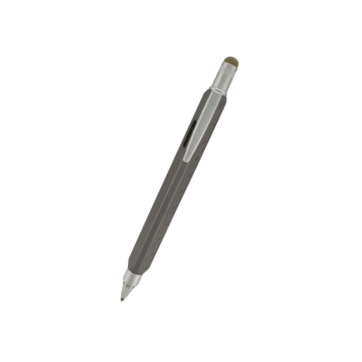 Monteverde Tool 60 Ballpoint Platinum Grey — Monteverde ballpoint pen — reliable smooth-writing everyday pen, at Cityluxe Singapore