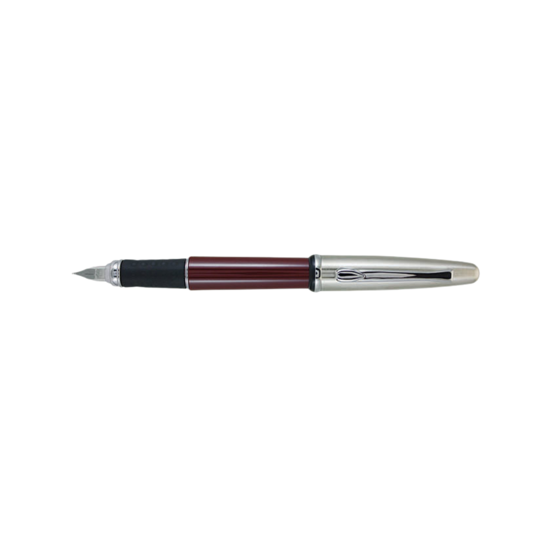 Monteverde Icona Fountain Pen Burgundy — Monteverde fountain pen — precision nib writing instrument, at Cityluxe Singapore stationery store