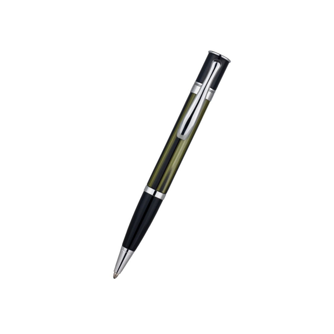 Monteverde Mini Jewelria Striped Ballpoint Pen Green — Monteverde ballpoint pen — reliable smooth-writing everyday pen, at Cityluxe Singapore