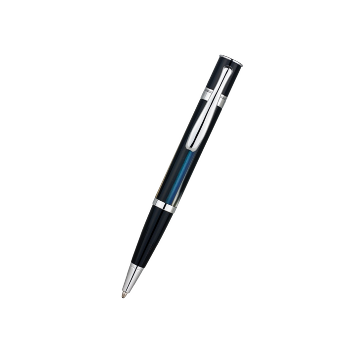 Monteverde Mini Jewelria Striped Ballpoint Pen Blue — capped