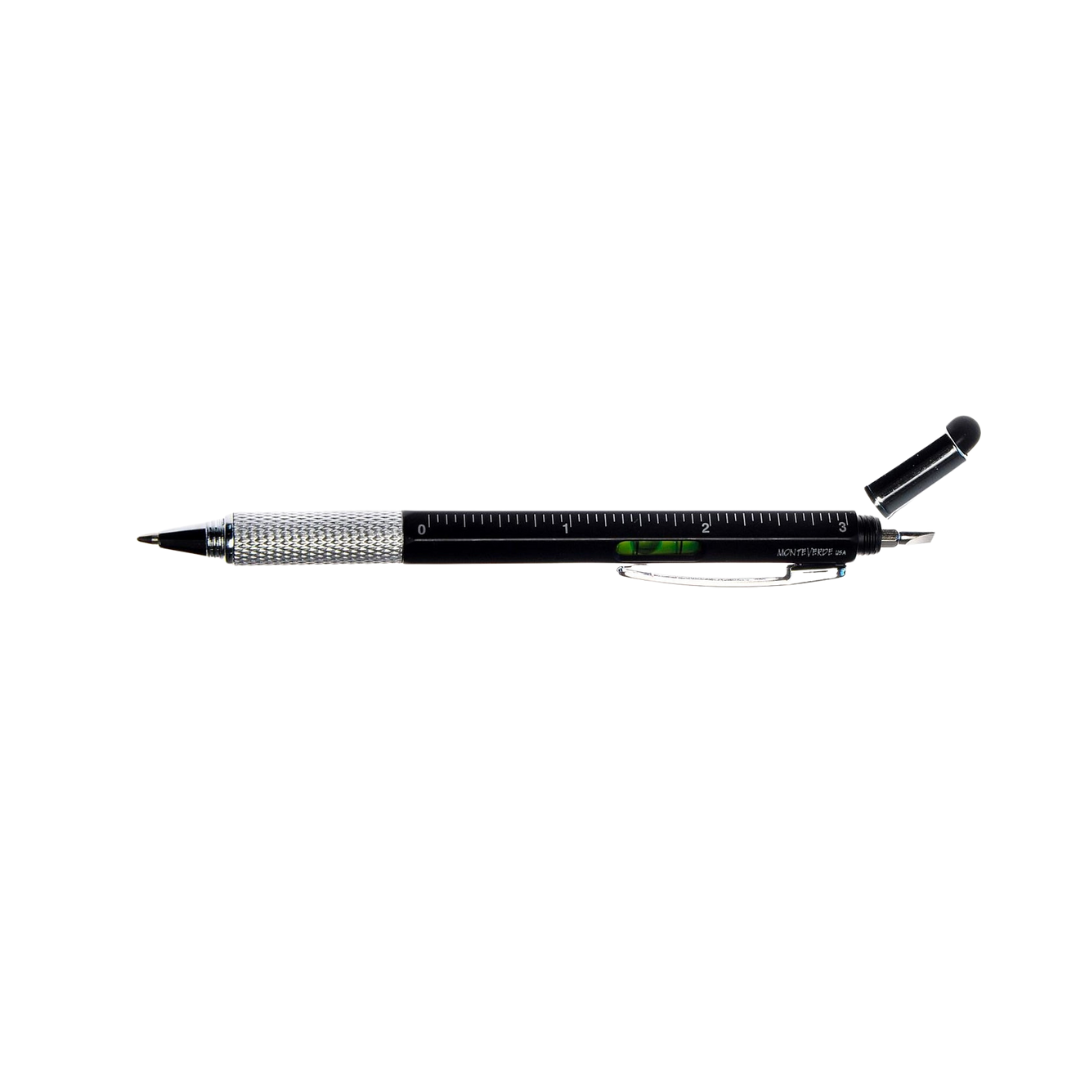 Monteverde S-115 7-in-1 Plastic Tool Ballpoint Pen with Stylus Black — Monteverde ballpoint pen — reliable smooth-writing everyday pen, at Cityluxe Singapore