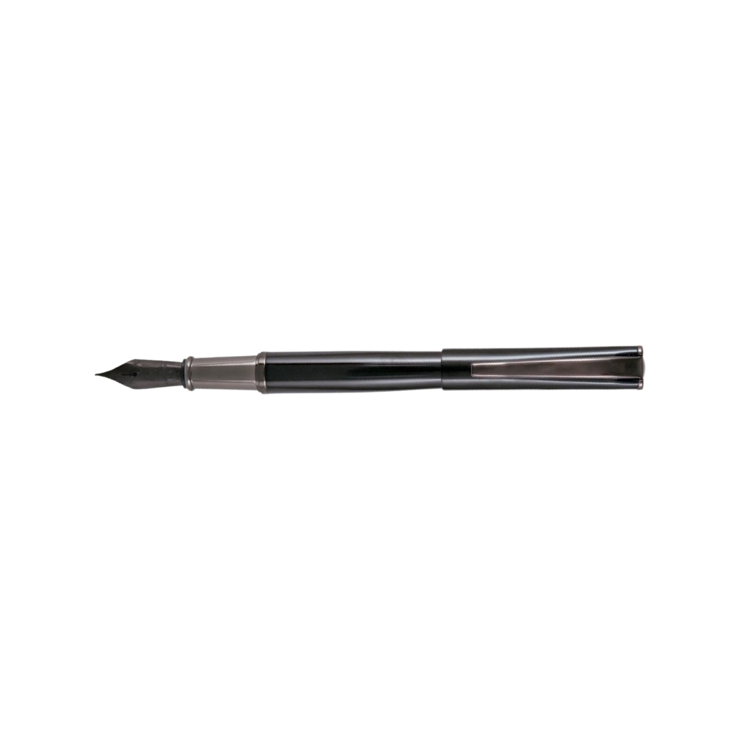 Monteverde Impressa Fountain Pen Black with Gunmetal Trim Fine