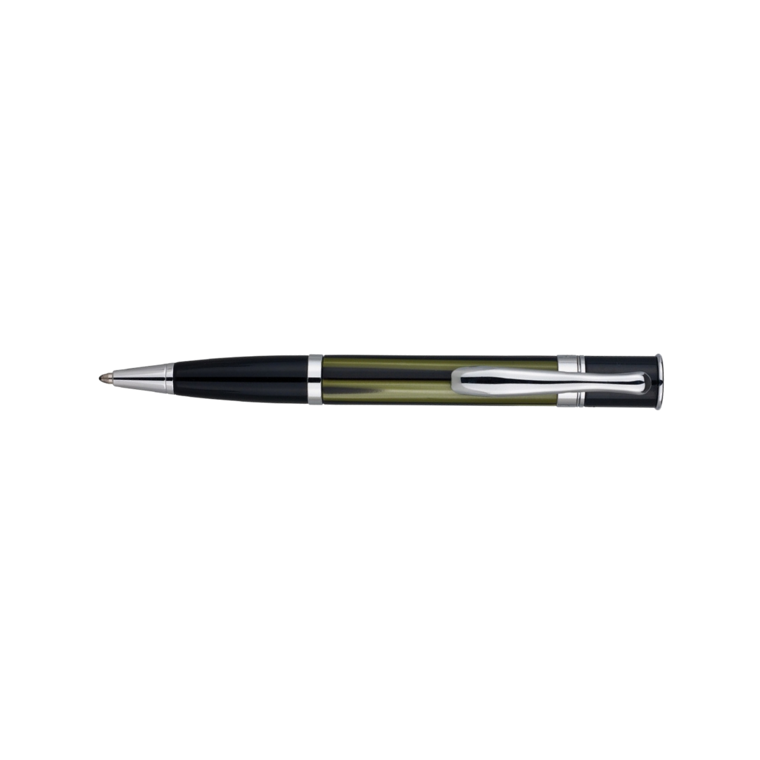 Monteverde Mini Jewelria Striped Ballpoint Pen Green — Monteverde ballpoint pen — reliable smooth-writing everyday pen, at Cityluxe Singapore