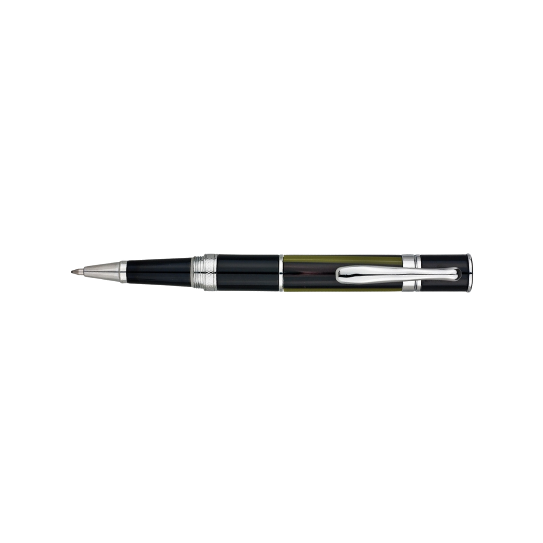 Monteverde Mini Jewelria Striped Rollerball Pen Green — Monteverde rollerball pen — fluid gel ink writing instrument, at Cityluxe Singapore