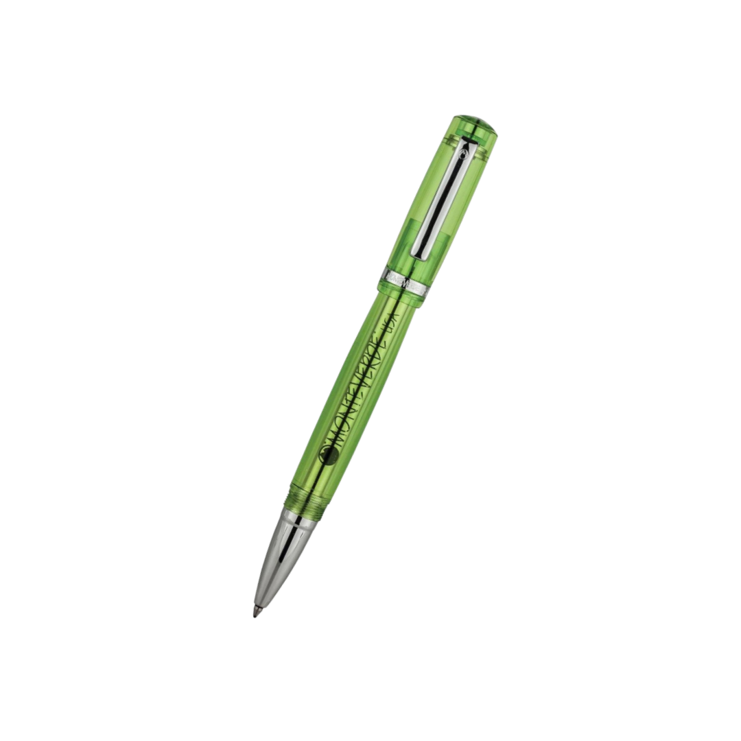 Monteverde Artista Crystal Rollerball Pen Lime Green — Monteverde rollerball pen — fluid gel ink writing instrument, at Cityluxe Singapore