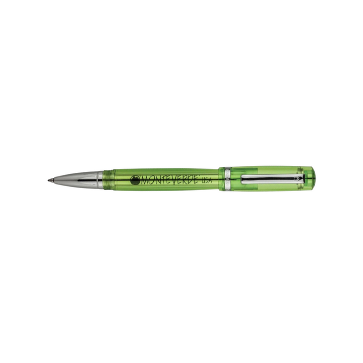 Monteverde Artista Crystal Rollerball Pen Lime Green — Monteverde rollerball pen — fluid gel ink writing instrument, at Cityluxe Singapore