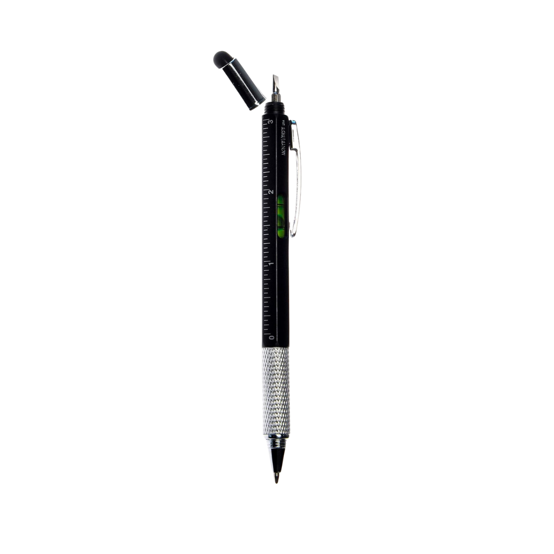 Monteverde S-115 7-in-1 Plastic Tool Ballpoint Pen with Stylus Black — Monteverde ballpoint pen — reliable smooth-writing everyday pen, at Cityluxe Singapore