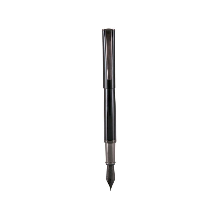 Monteverde Impressa Fountain Pen Black with Gunmetal Trim Fine