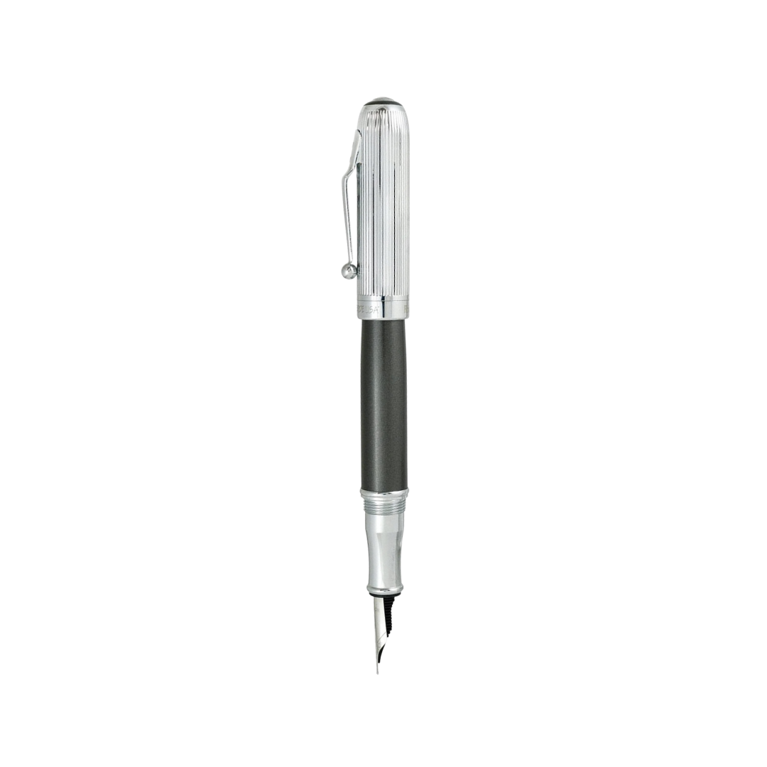 Monteverde Rodeo Drive Fountain Pen Metallic Black Chrome — Monteverde fountain pen — precision nib writing instrument, at Cityluxe Singapore stationery store