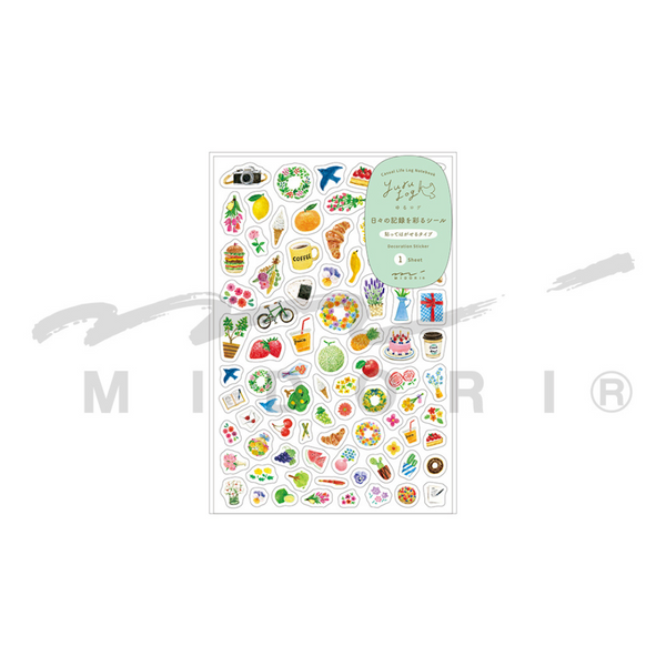 Load image into Gallery viewer, Midori Yuru Log Sticker (1 Sheet) - Motif
