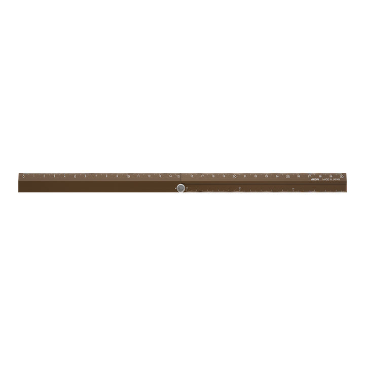 Midori Aluminum Multiple Ruler (30cm) — Midori ruler — precision measuring tool for writing and design, at Cityluxe Singapore