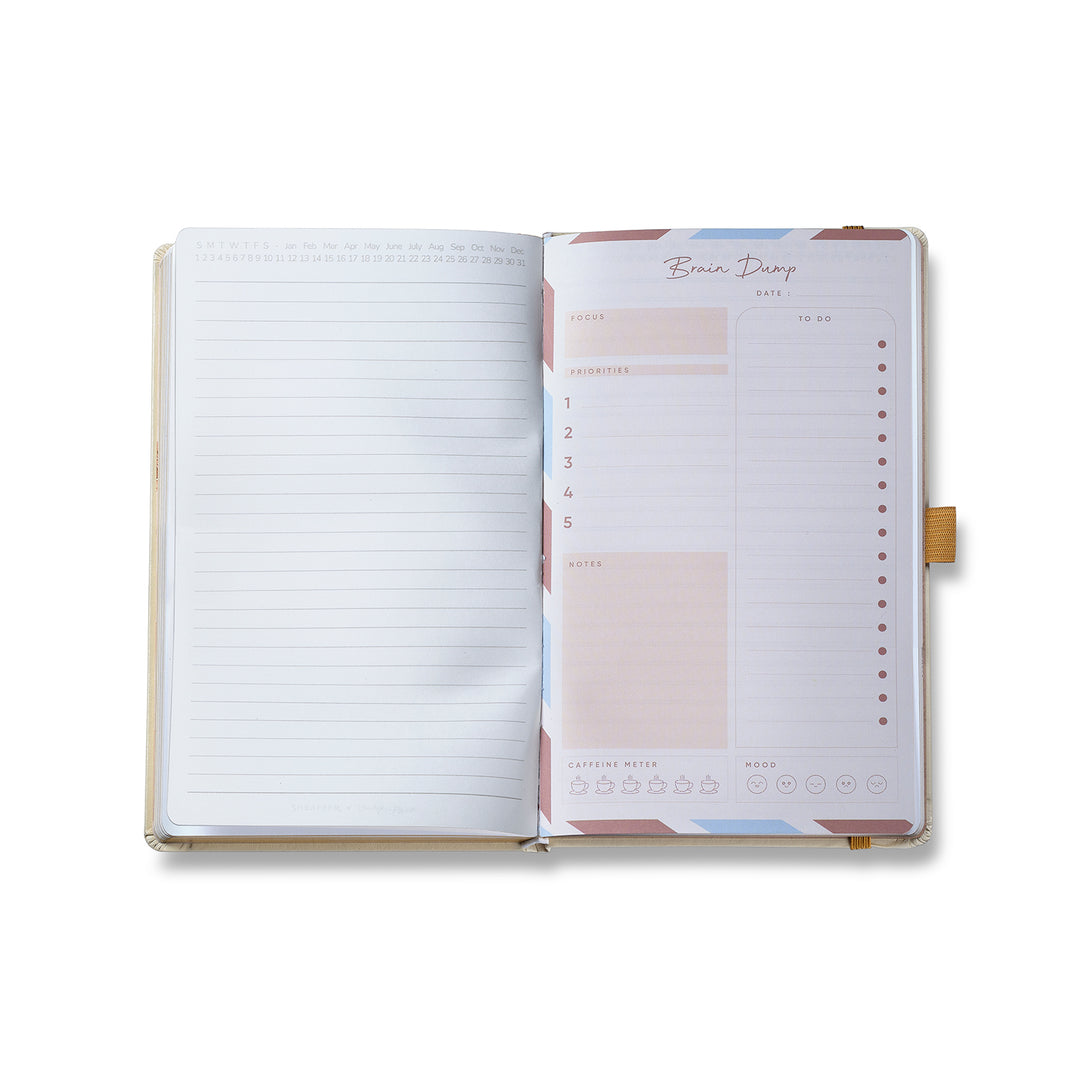 Sheaffer Emily in Paris Medium Journal 90 GSM Ink Friendly Paper with Embossed Eiffel Tower - Beige