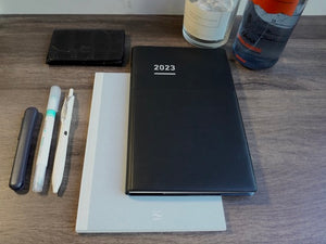 Kokuyo Jibun Techo Biz 2024 B6 Mini Slim Planner - Matte Black [Pre-Order]