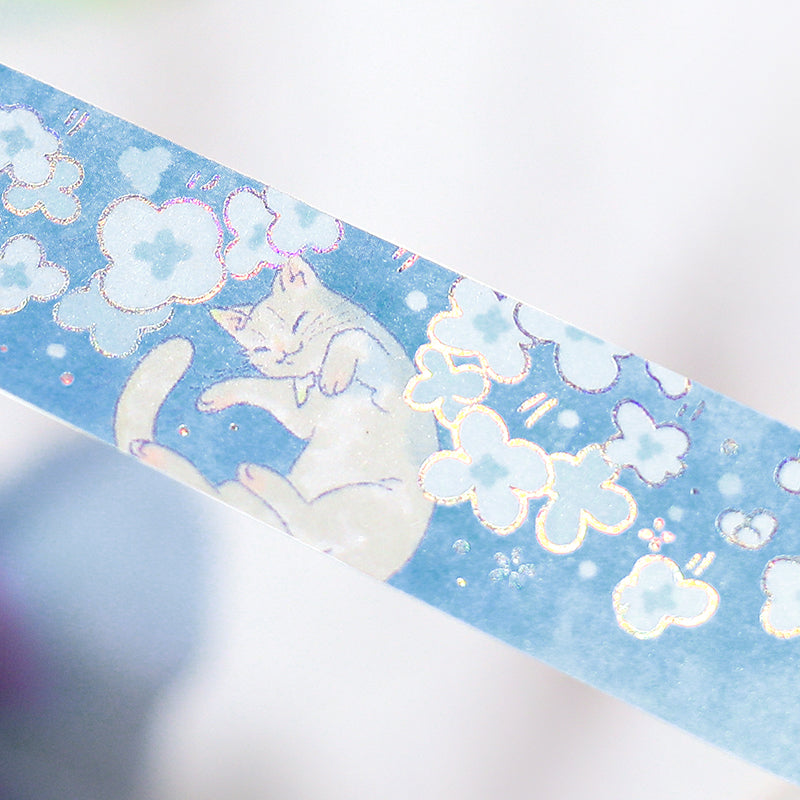 BGM Foil Stamping Masking Tape: Mysterious Journey in Nekoland — BGM masking tape — decorative paper tape for journaling and scrapbooking, at Cityluxe Singapore