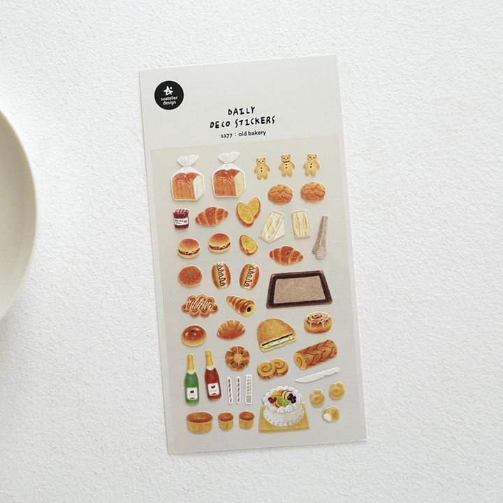 Suatelier Daily Deco Sticker - Old Bakery — side view