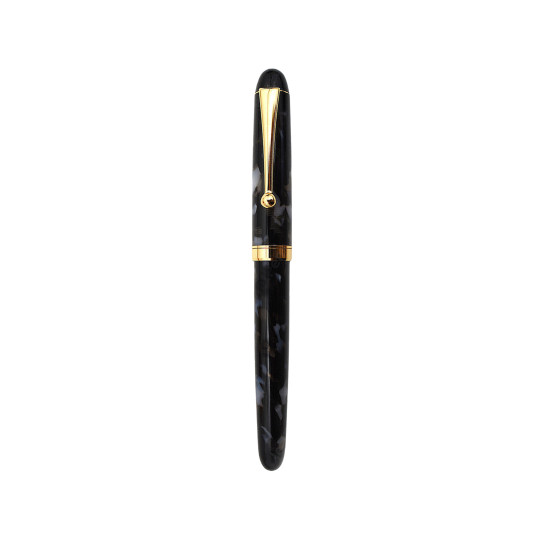 Onishi Hand Made Fountain Pen-Standard Schmidt Steel in Light In The Dark — Onishi fountain pen — precision nib writing instrument, at Cityluxe Singapore stationery store