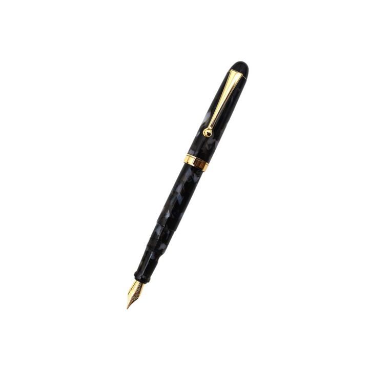 Onishi Hand Made Fountain Pen-Standard Schmidt Steel in Light In The Dark — Onishi fountain pen — precision nib writing instrument, at Cityluxe Singapore stationery store