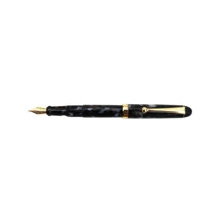 Onishi Hand Made Fountain Pen-Standard Schmidt Steel in Light In The Dark — Onishi fountain pen — precision nib writing instrument, at Cityluxe Singapore stationery store