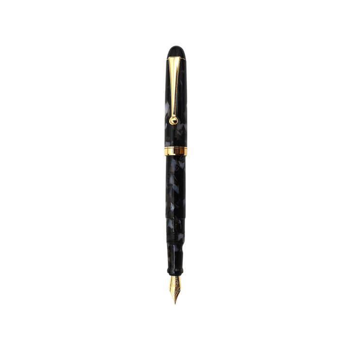 Onishi Hand Made Fountain Pen-Standard Schmidt Steel in Light In The Dark — Onishi fountain pen — precision nib writing instrument, at Cityluxe Singapore stationery store