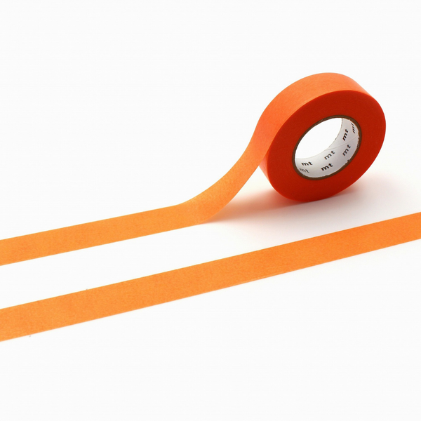 MT Ganshin Washi Tape - Orange — roll front