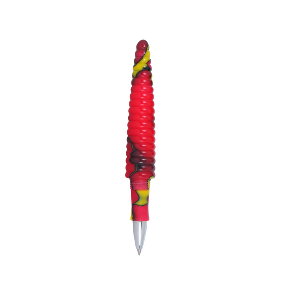 画像をギャラリービューアに読み込む, Acme Studio Rollerball Pen - Rings Yellow/Red
