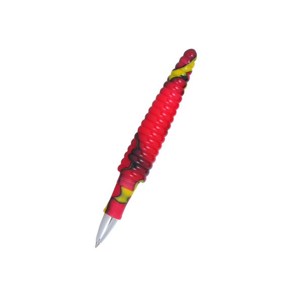 画像をギャラリービューアに読み込む, Acme Studio Rollerball Pen - Rings Yellow/Red
