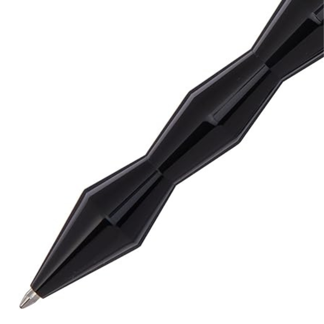 Acme Studio Kuzi Retractable Rollerball Pen in Black — Acme Studio rollerball pen — fluid gel ink writing instrument, at Cityluxe Singapore