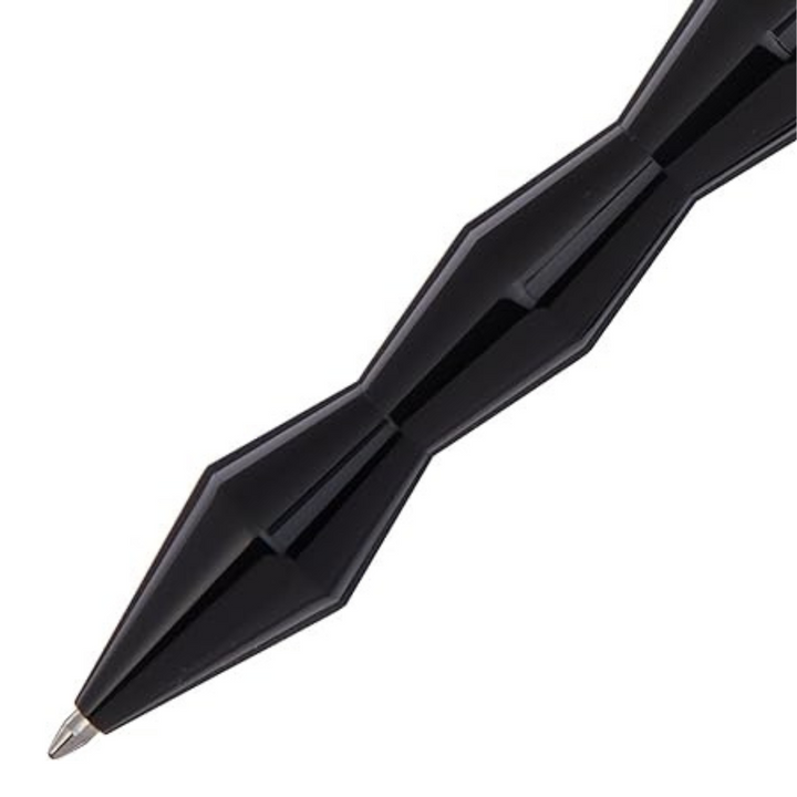 Acme Studio Kuzi Retractable Rollerball Pen in Black — Acme Studio rollerball pen — fluid gel ink writing instrument, at Cityluxe Singapore