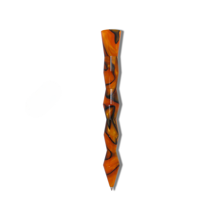 Acme Studio Kuzi Retractable Rollerball Pen in Orange — Acme Studio rollerball pen — fluid gel ink writing instrument, at Cityluxe Singapore